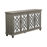 Eden Antique White Accent Cabinet - Ornate Home