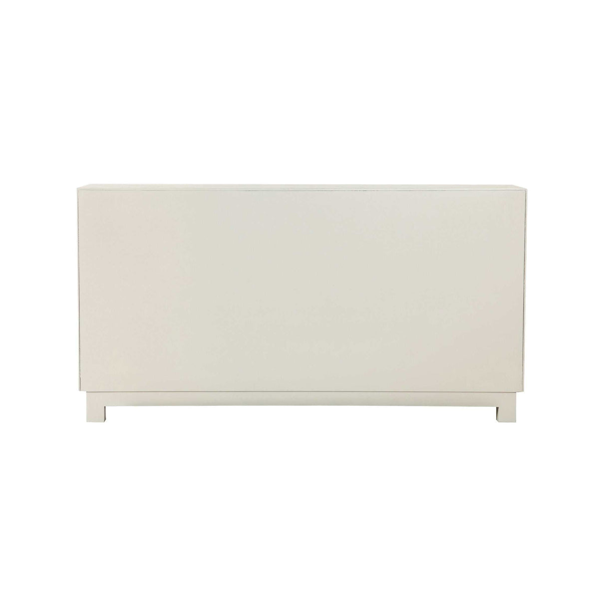 Arrao White & Gold Rectangular 4Door Accent Cabinet - Ornate Home