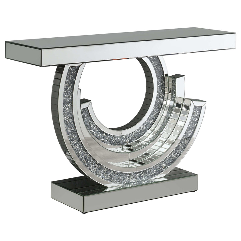 Nawa Silver MultiDimensional Console Table - Ornate Home
