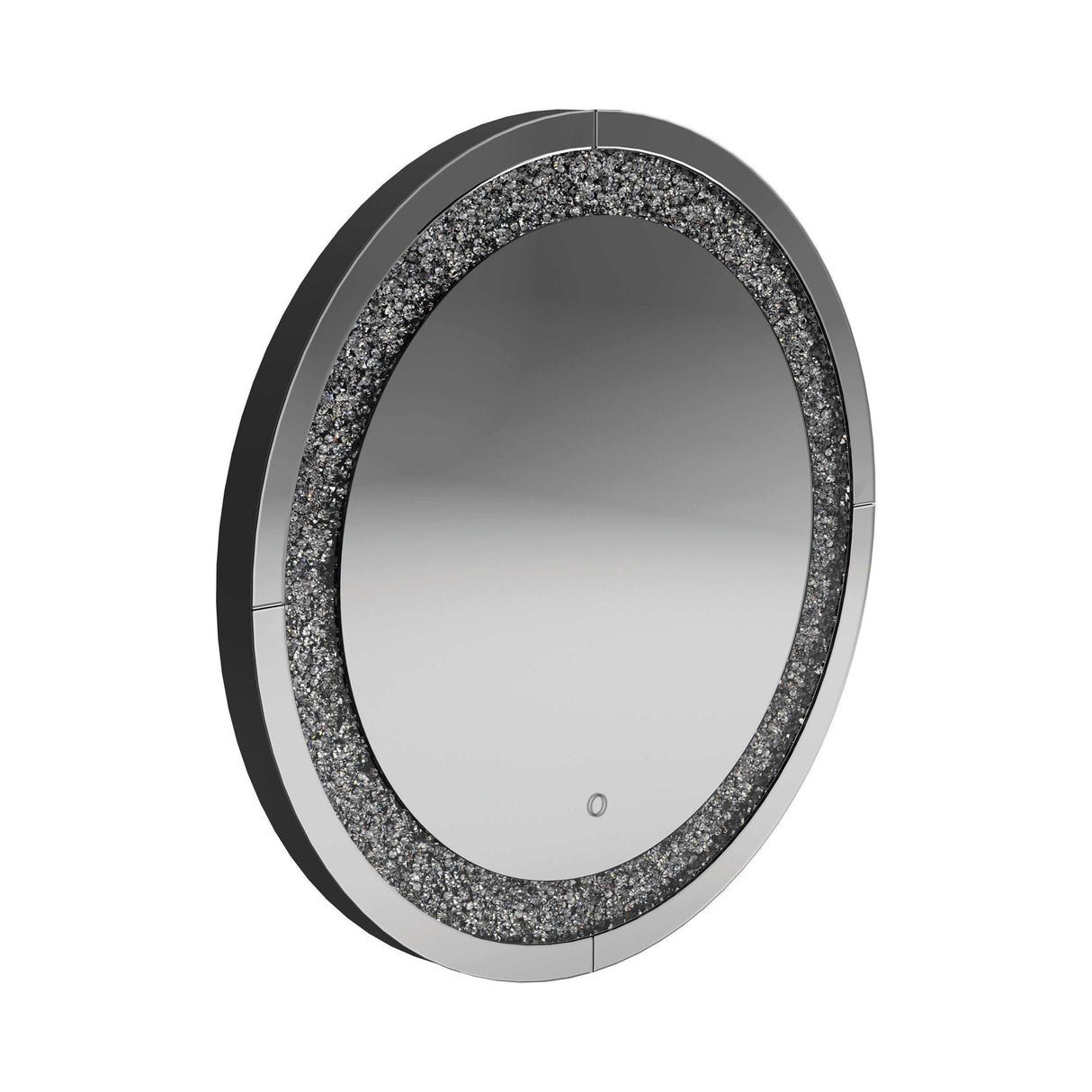 Rida Silver Round Wall Mirror - Ornate Home