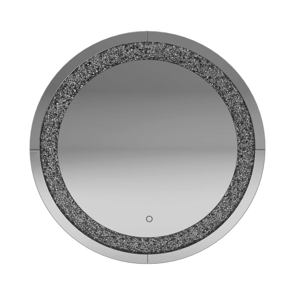 Rida Silver Round Wall Mirror - Ornate Home