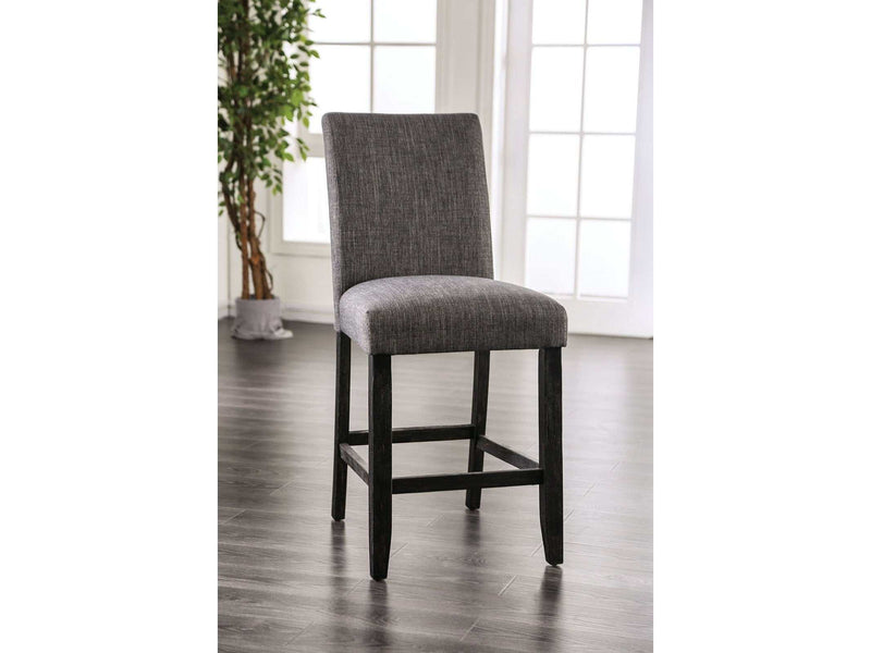 Brule Rustic Gray Counter Ht. Side Chair (Set of 2) - Ornate Home