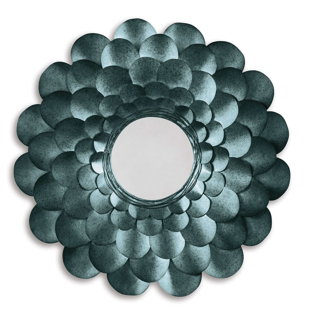 Deunoro Blue Accent Mirror - Ornate Home