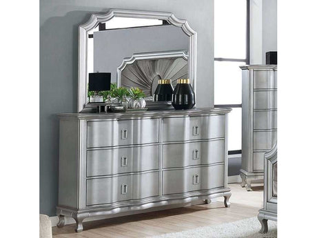 Aalok Silver Dresser - Ornate Home