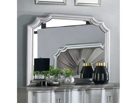 Aalok Silver Mirror - Ornate Home