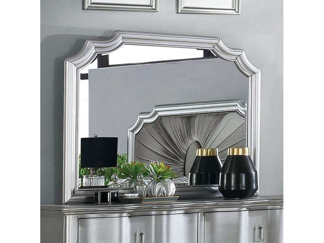 Aalok Silver Mirror - Ornate Home
