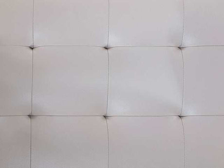 Abberton Beige Leatherette Power Loveseat - Ornate Home