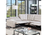 Abberton Beige Power Sectional - Ornate Home