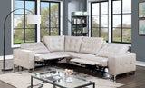 Abberton Beige Power Sectional - Ornate Home