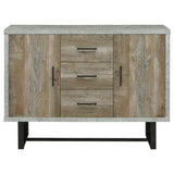 Abelardo Weathered Oak / Cement Accent Cabinet - Ornate Home