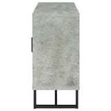 Abelardo Weathered Oak / Cement Accent Cabinet - Ornate Home