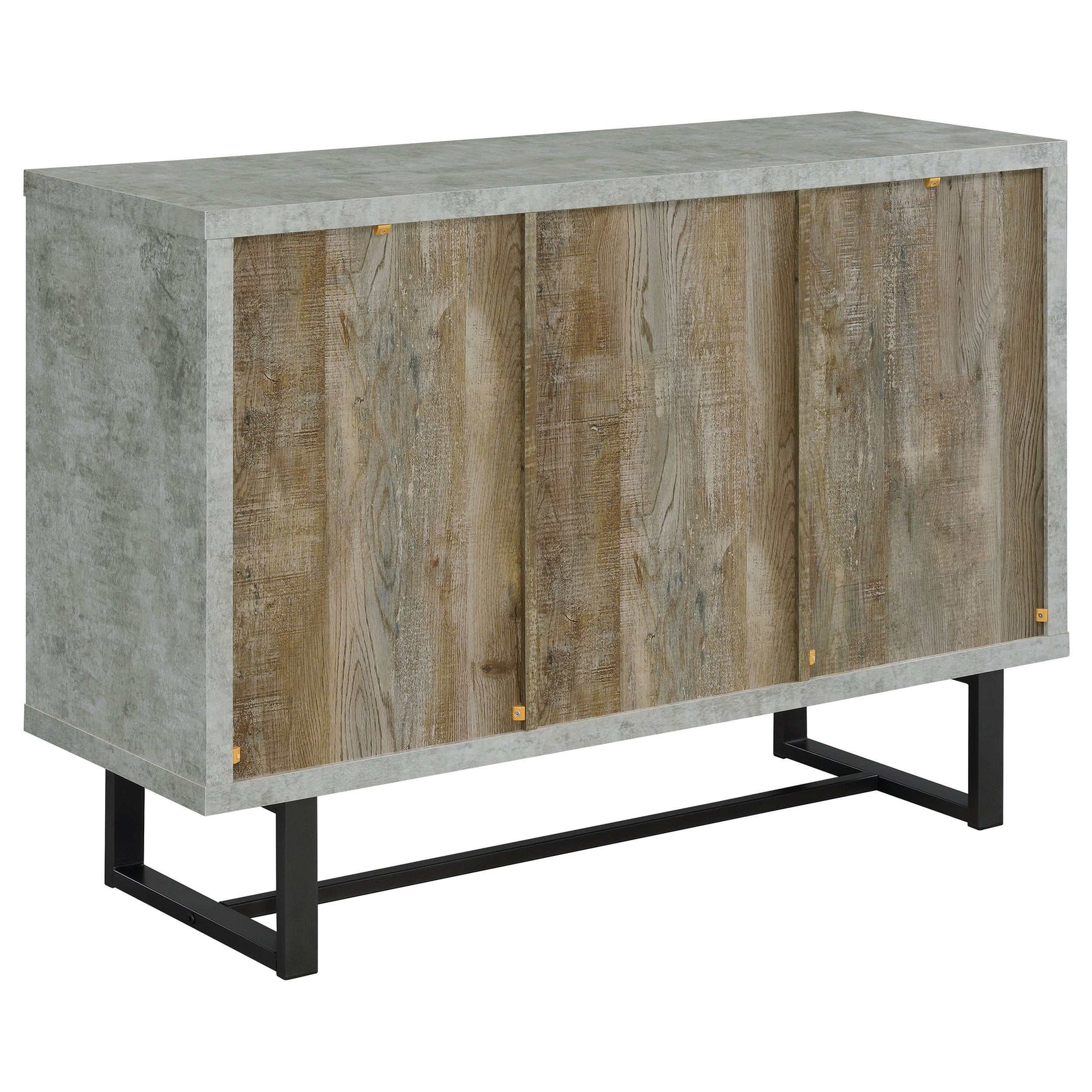 Abelardo Weathered Oak / Cement Accent Cabinet - Ornate Home