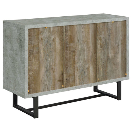 Abelardo Weathered Oak / Cement Accent Cabinet - Ornate Home