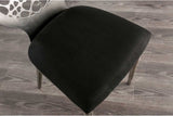 Abner Silver & Black Dining Chair (Set of 2) - Ornate Home