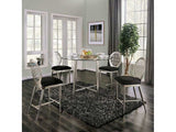 Abner Silver Counter Height Table - Ornate Home