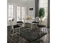 Abner Silver Counter Height Table - Ornate Home