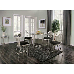 Abner Silver Counter Height Table - Ornate Home