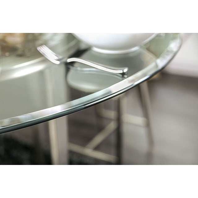 Abner Silver Counter Height Table - Ornate Home