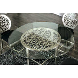 Abner Silver Counter Height Table - Ornate Home