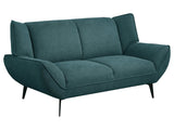 Acton Teal Blue Loveseat - Ornate Home