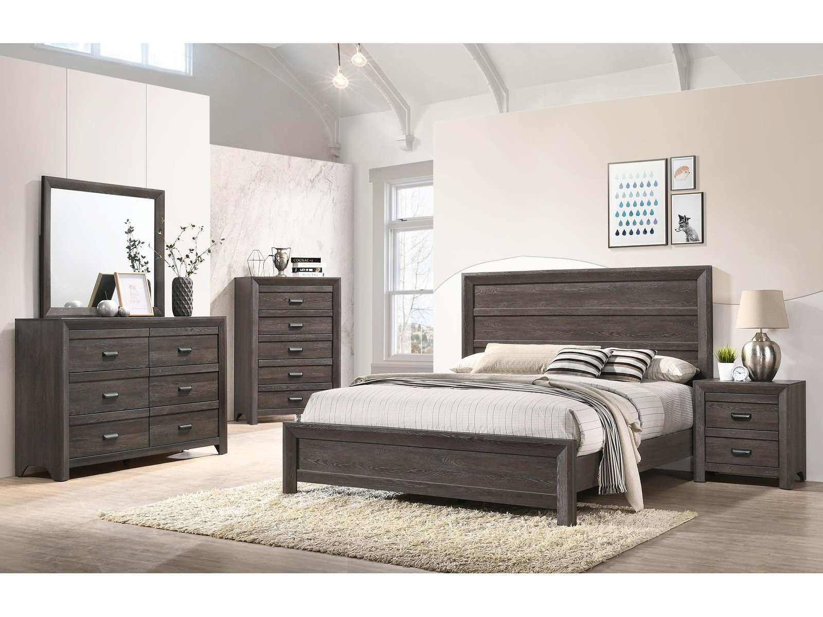 Adalaide Brown Panel Bedroom Set - Ornate Home