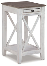 Adalane White & Gray Accent Table - Ornate Home