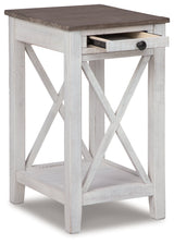 Adalane White & Gray Accent Table - Ornate Home