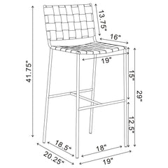 Adelaide Brown Bar Stool - Ornate Home