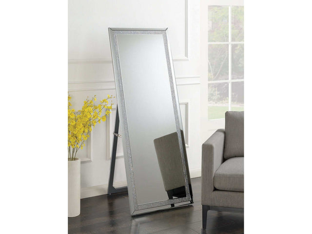 Adina Silver Cheval Floor Mirror - Ornate Home