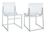Adino Clear  Side Chair - Ornate Home