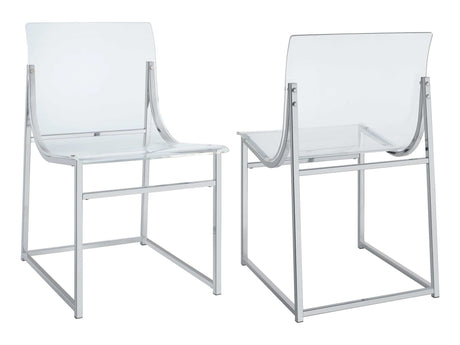 Adino Clear  Side Chair - Ornate Home