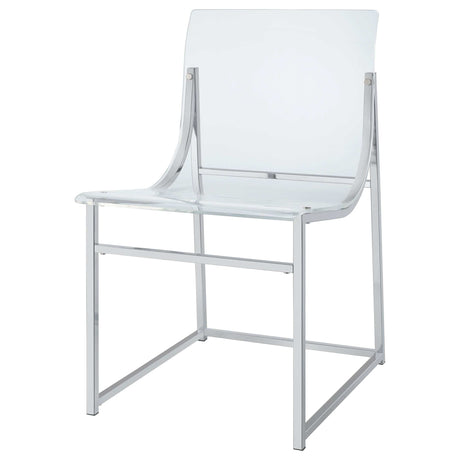Adino Clear  Side Chair - Ornate Home
