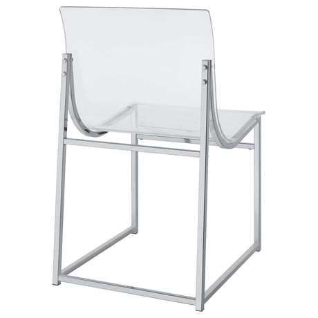 Adino Clear  Side Chair - Ornate Home