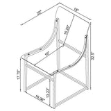 Adino Clear  Side Chair - Ornate Home