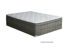 Afton White/Gray 12" Euro Box Pocket Coil California King Mattress - Ornate Home