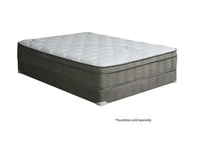Afton White/Gray 12" Euro Box Pocket Coil California King Mattress - Ornate Home