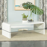 Airell White High Gloss Coffee Table - Ornate Home