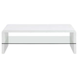 Airell White High Gloss Coffee Table - Ornate Home