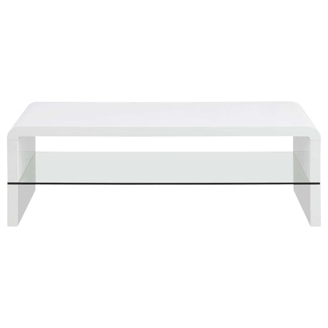 Airell White High Gloss Coffee Table - Ornate Home