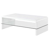 Airell White High Gloss Coffee Table - Ornate Home