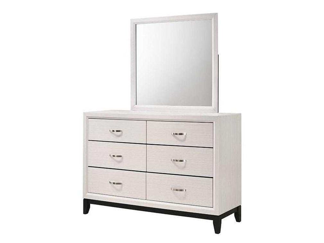 Akerson Chalk White Mirror - Ornate Home