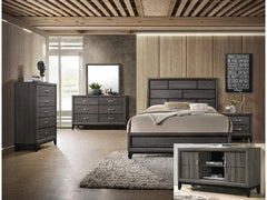 Akerson Gray Full Panel Bed - Ornate Home