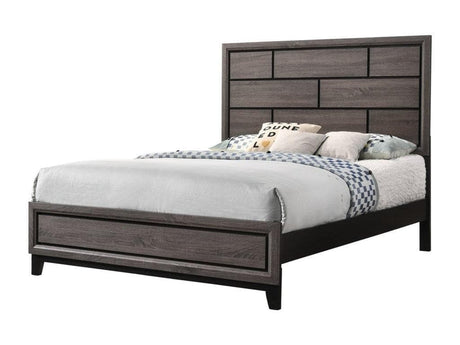 Akerson Gray King Panel Bed - Ornate Home