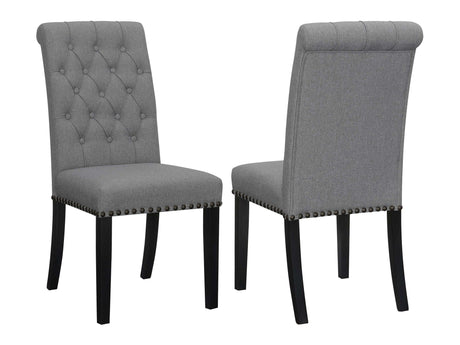 Alana Grey / Rustic Espresso Side Chair - Ornate Home