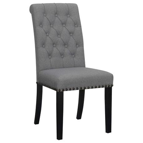 Alana Grey / Rustic Espresso Side Chair - Ornate Home