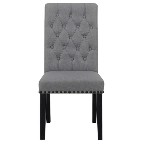 Alana Grey / Rustic Espresso Side Chair - Ornate Home