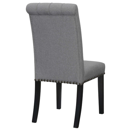 Alana Grey / Rustic Espresso Side Chair - Ornate Home