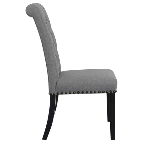Alana Grey / Rustic Espresso Side Chair - Ornate Home