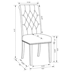Alana Grey / Rustic Espresso Side Chair - Ornate Home