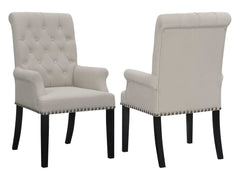 Alana Sand / Rustic Espresso Arm Chair - Ornate Home